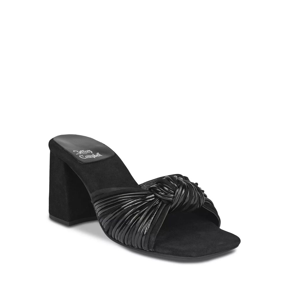 Jeffrey Campbell Women's Leather Knotted Slides. Size 10. New
